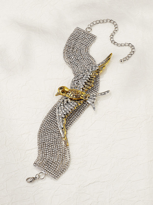Collier délicat à pampilles en forme d'oiseau, accessoires de colliers