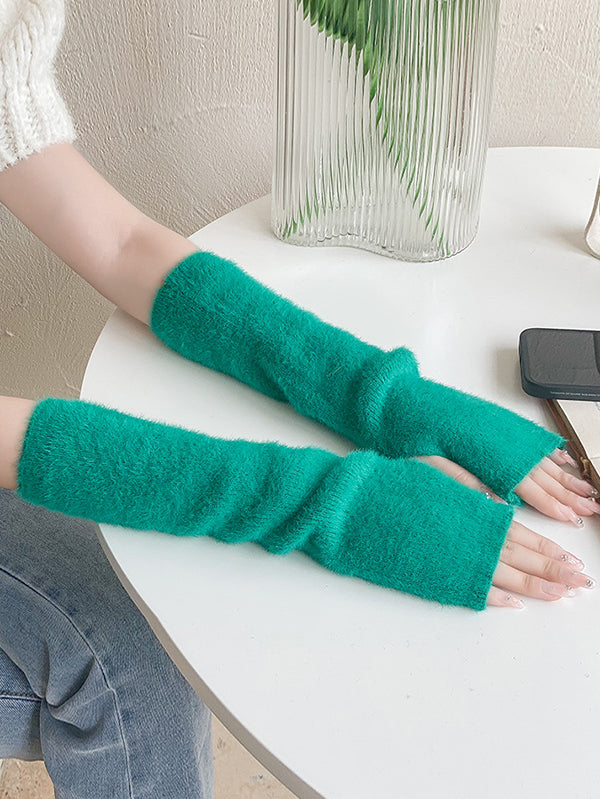 Accessoires de manchettes décontractés de couleur unie