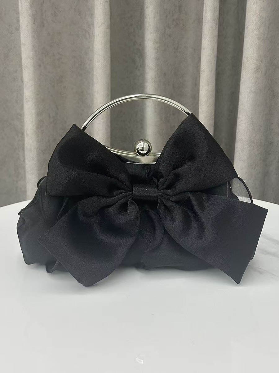 Chaînes ornées d'un nœud Serrure Sacs à bandoulière Sacs de soirée Pochettes Mini-sacs