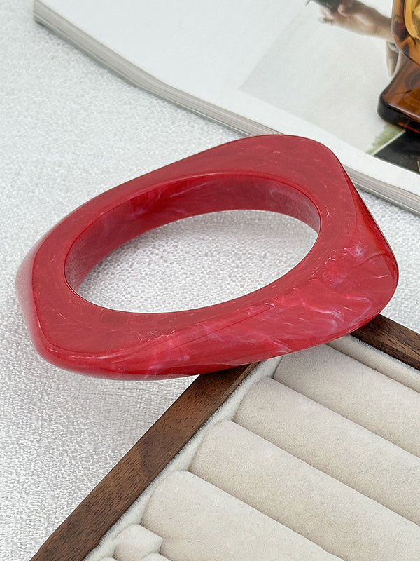 Bracelet géométrique à coupe irrégulière