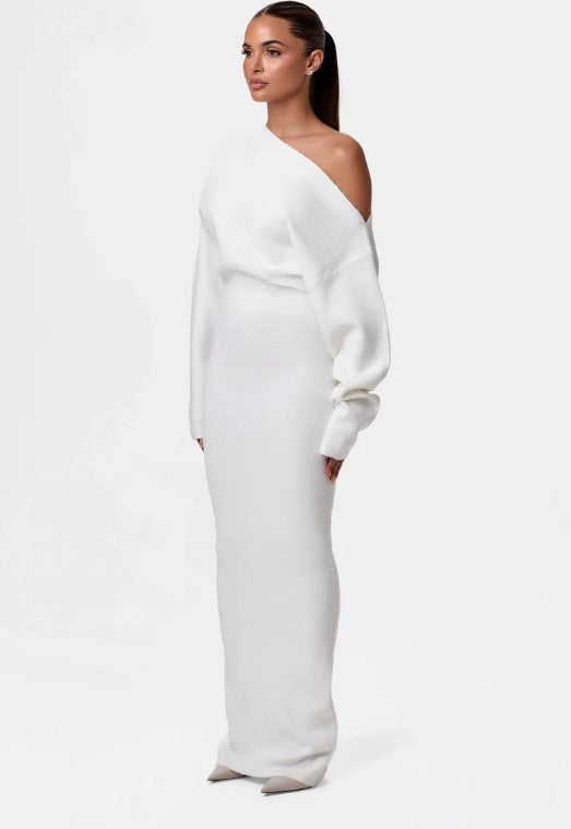 Renata - Robe maxi asymétrique élégante pour les soirées d'été