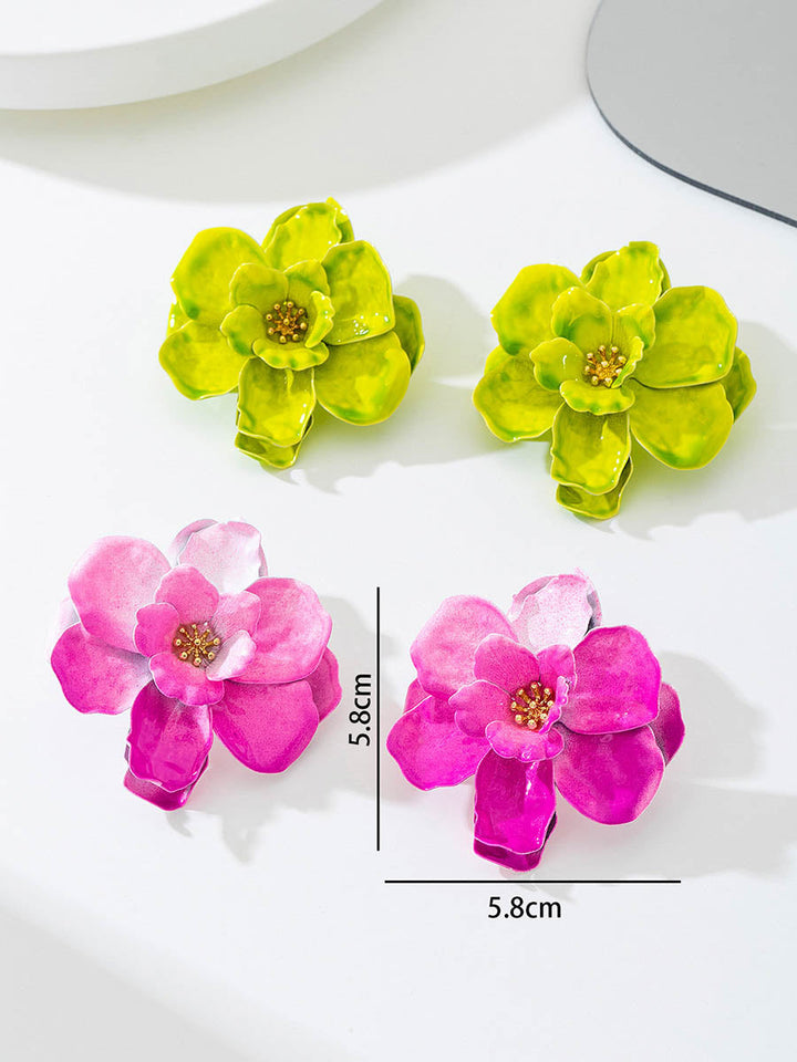 Boucles d'oreilles en forme de fleur