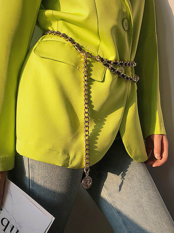 Chaîne de taille géométrique de mode vintage
