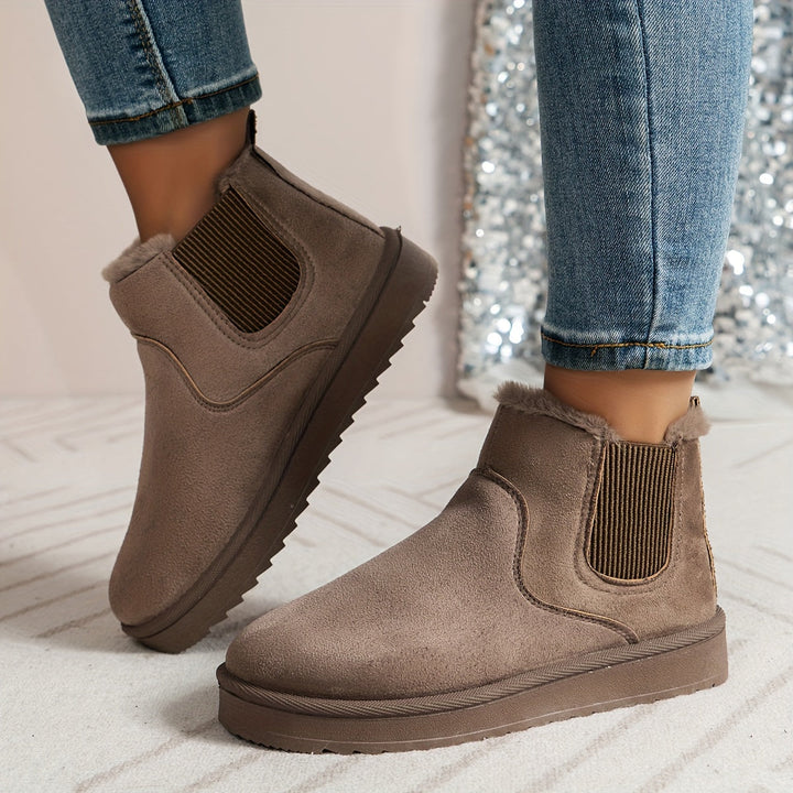 Bottes d'hiver pour femmes | Bottes Slip-On avec des côtés élastiques