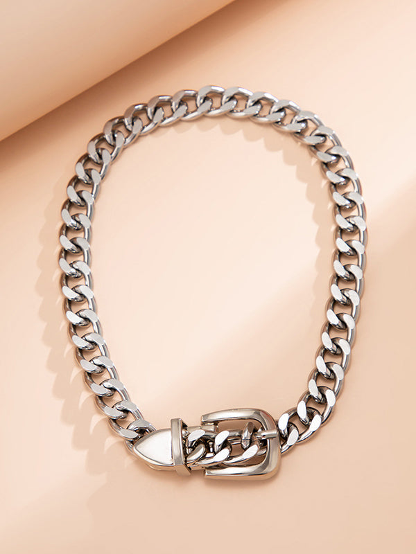 Chaînes Punk Colliers Creux Accessoires