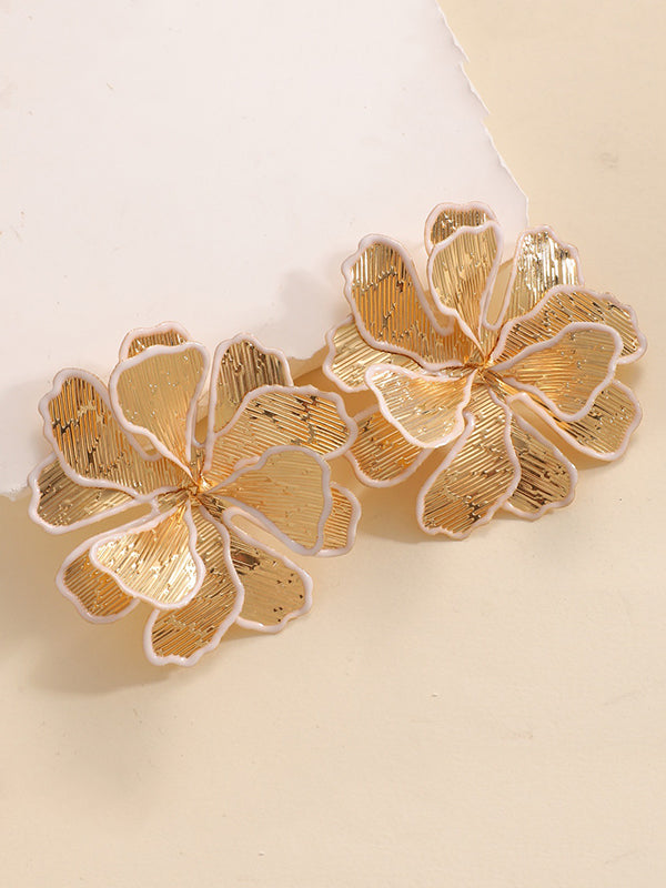 Boucles d'oreilles en forme de fleur
