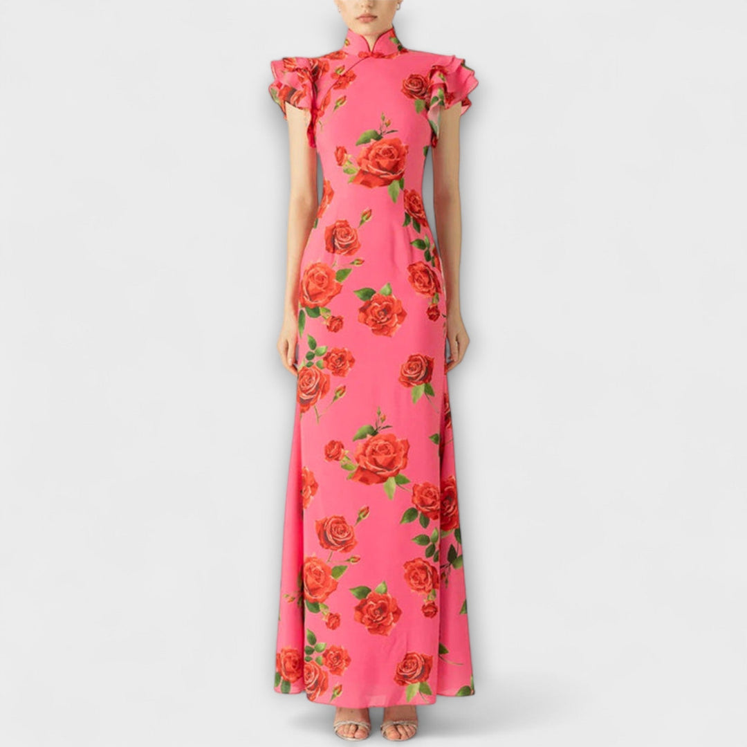 Luna - Robe maxi à imprimé floral