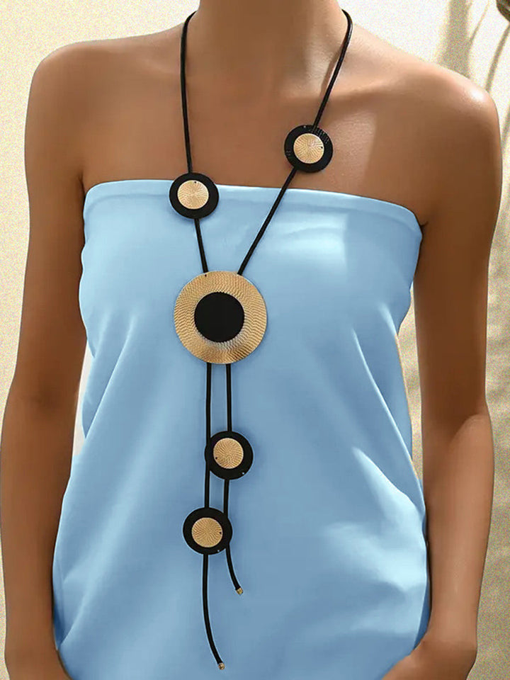 Collier géométrique taille ronde
