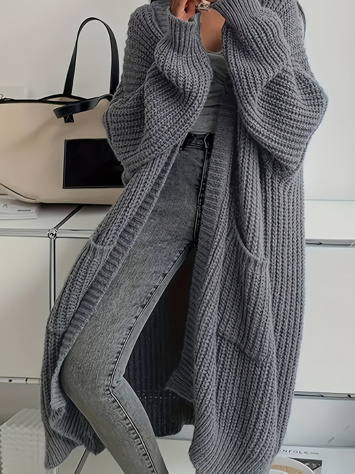 Lena | Cardigan long en tricot intemporel pour femmes