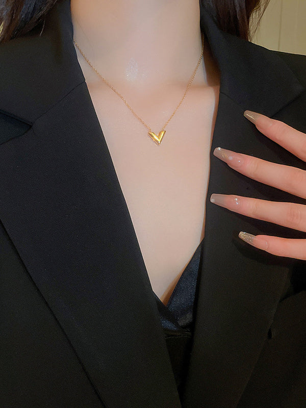 Collier géométrique couleur unie