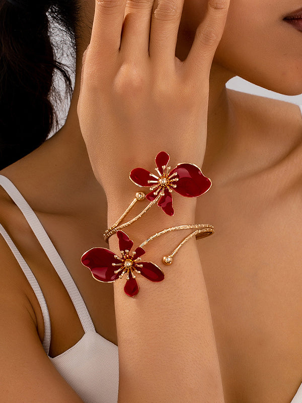 Bracelet réglable en forme de fleur