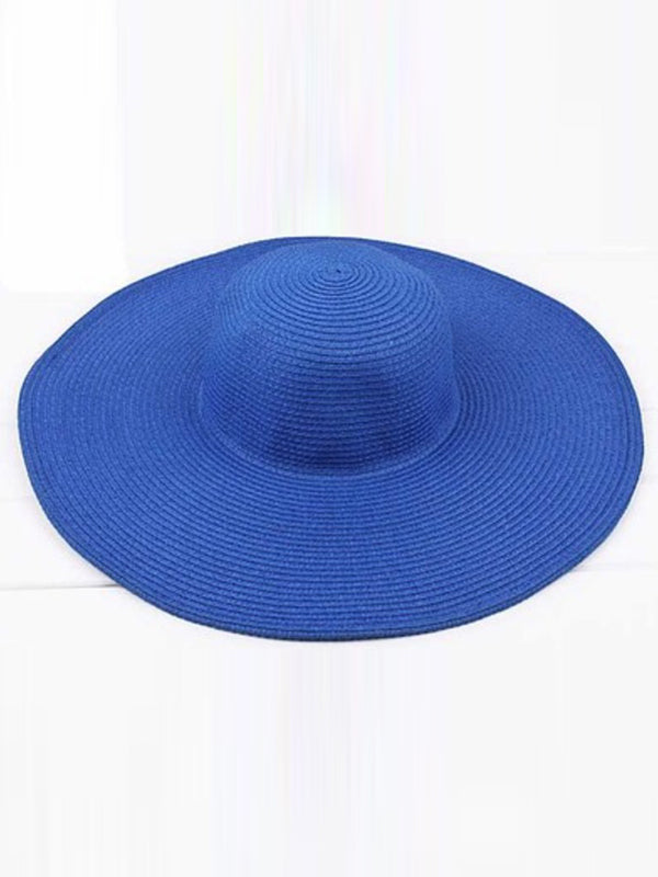 Chapeau à large bord simple et décontracté, 10 couleurs