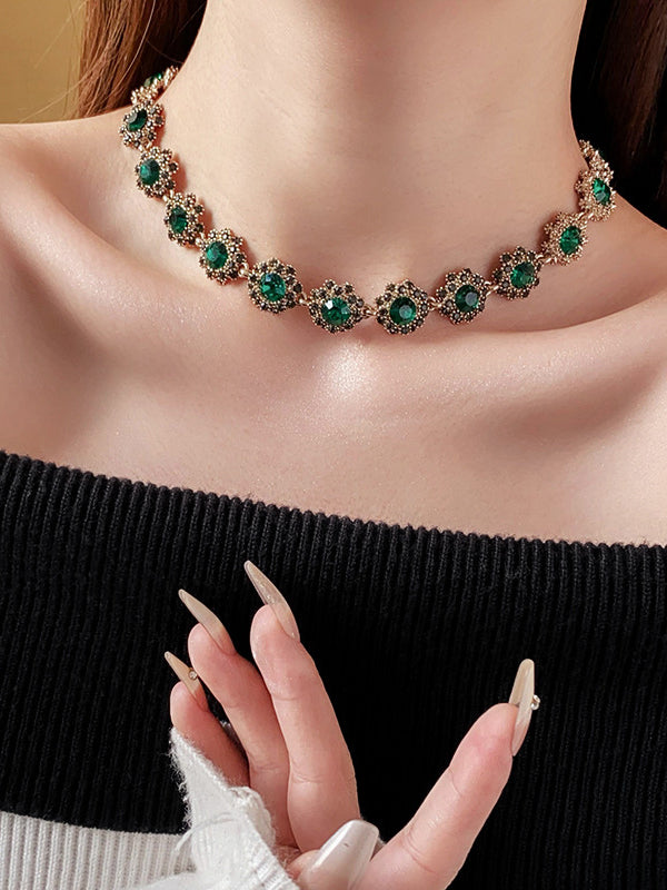 Collier géométrique à chaîne