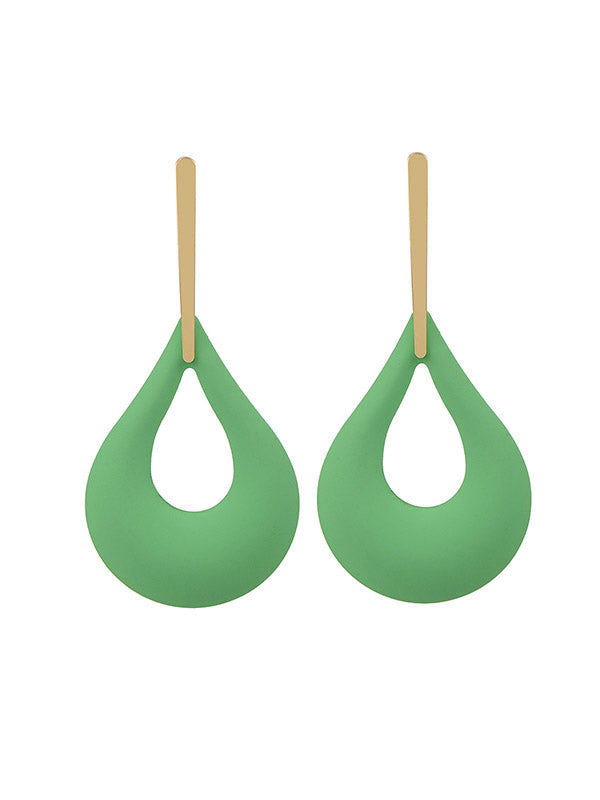 Boucles d'oreilles pendantes géométriques ajourées