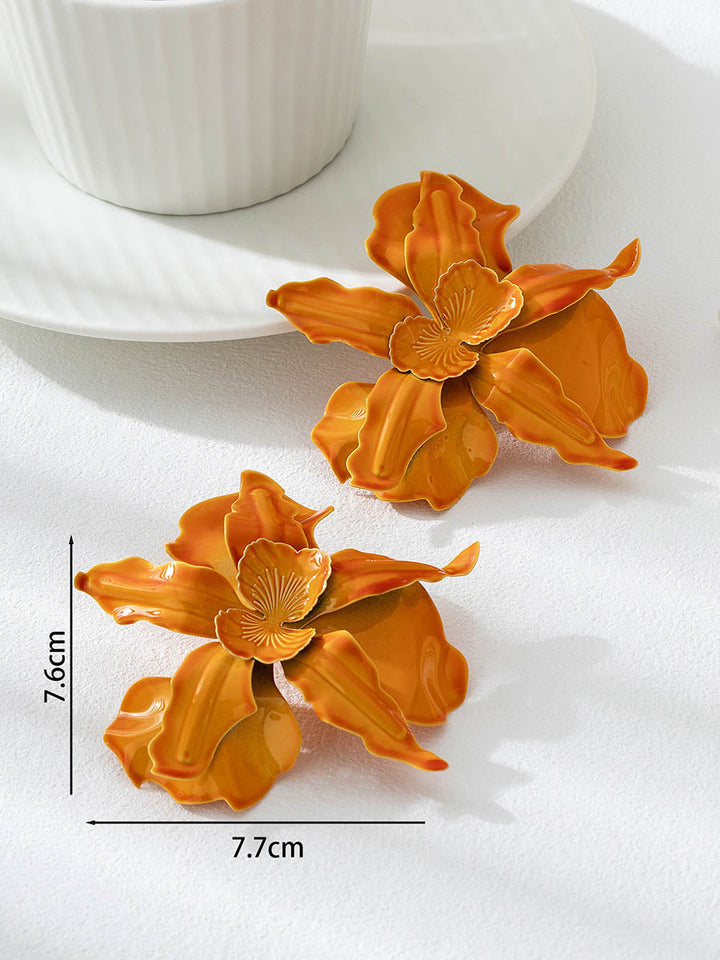 Boucles d'oreilles en forme de fleur