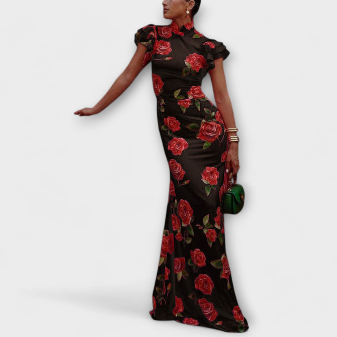 Luna - Robe maxi à imprimé floral