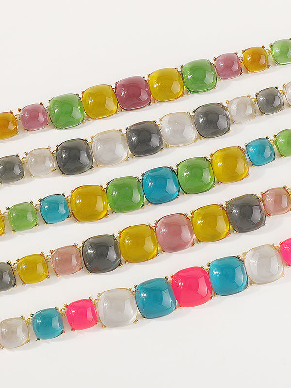 Collier géométrique délicat