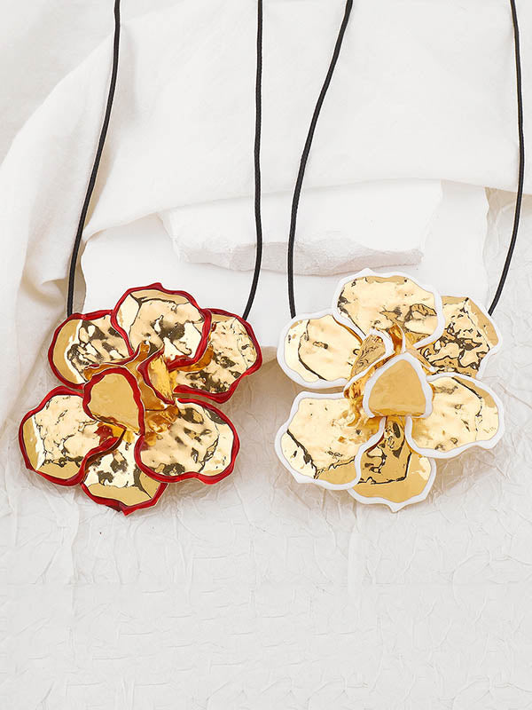 Collier noué en forme de fleur