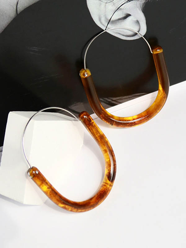 Boucles d'oreilles pendantes géométriques
