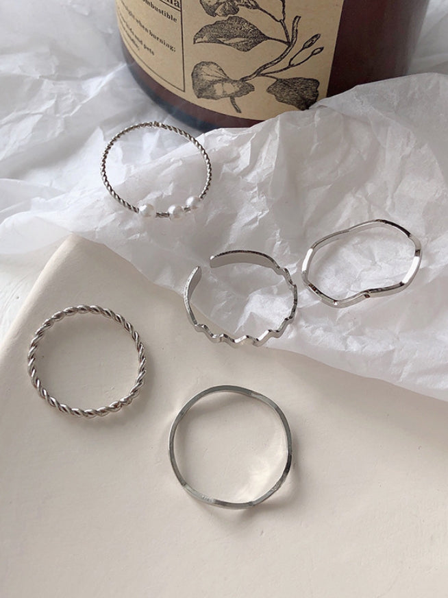 Bague simple décontractée géométrique chic