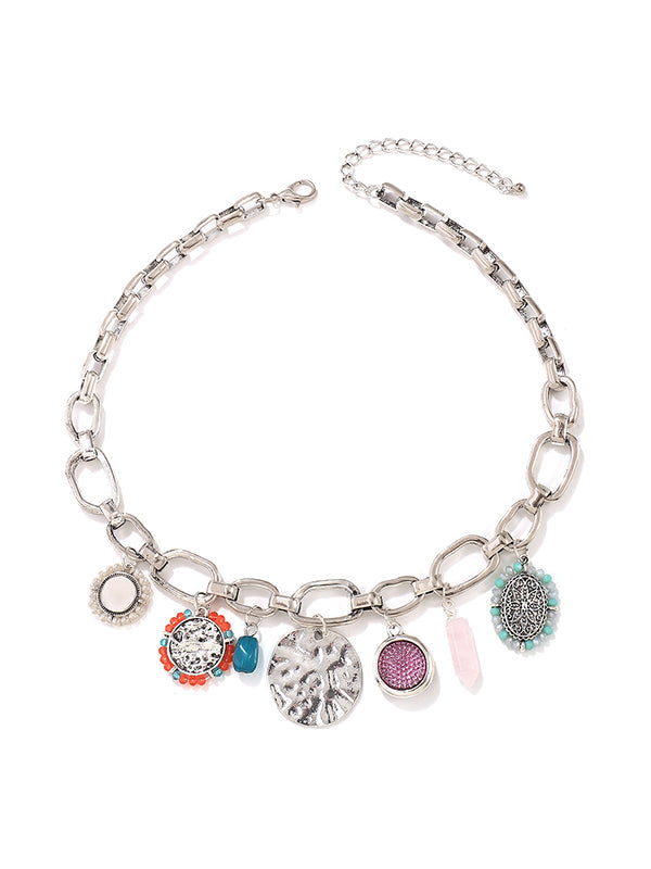 Collier géométrique à chaîne