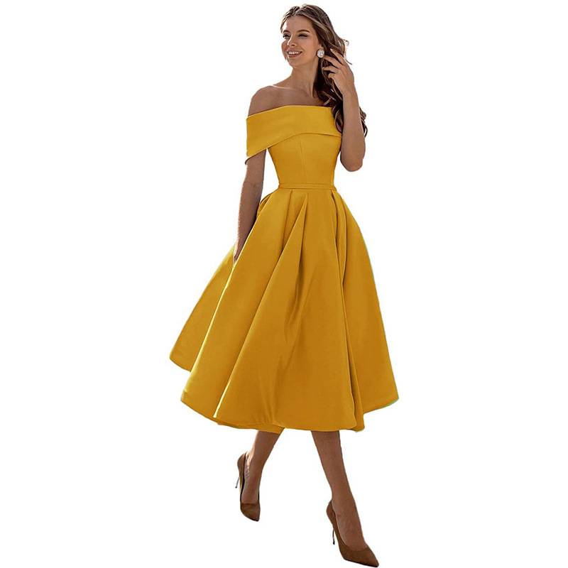 Romy - Robe maxi élégante à épaules dénudées avec drapés