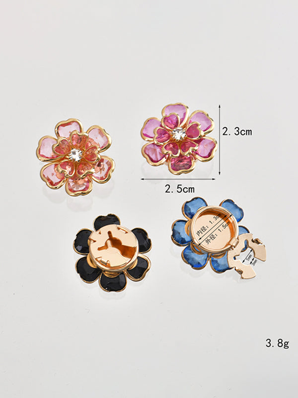Accessoires de boutons de manchette détachables en forme de fleur