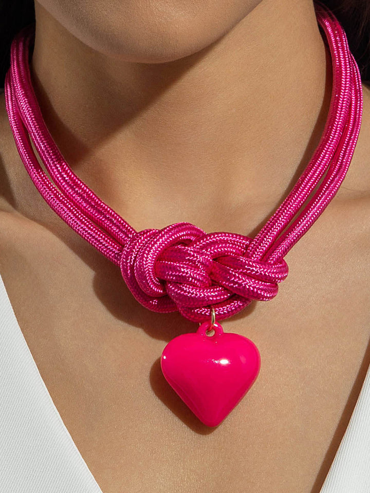 Collier en forme de cœur