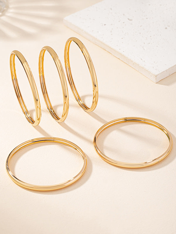 Bracelet géométrique superposé