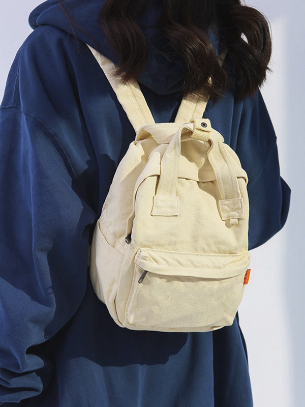 Sac à dos simple et décontracté en toile de 5 couleurs