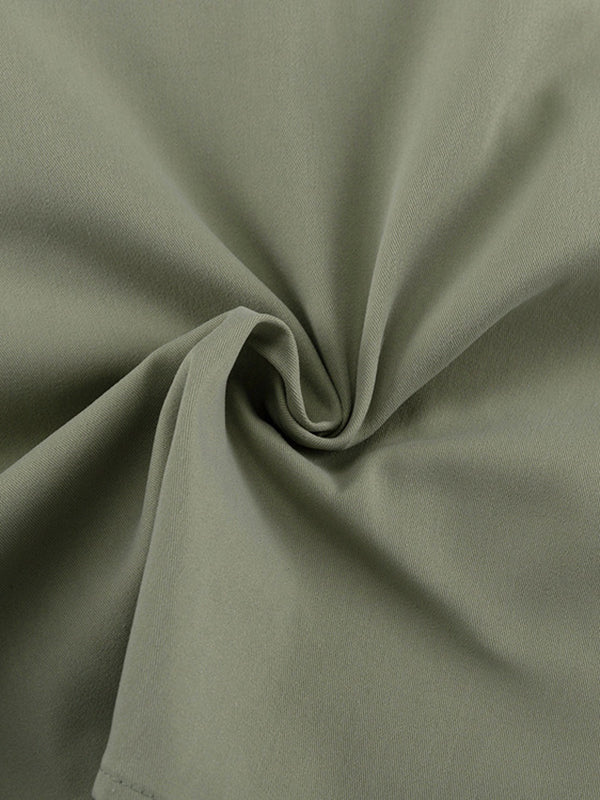 Ensemble deux pièces boutonné moulant à manches longues, à boucle, à empiècements, à col revers – veste + haut + jupe + bas