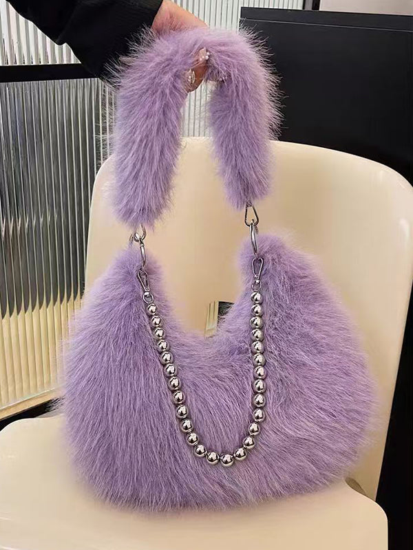 Sac à main perlé à empiècements