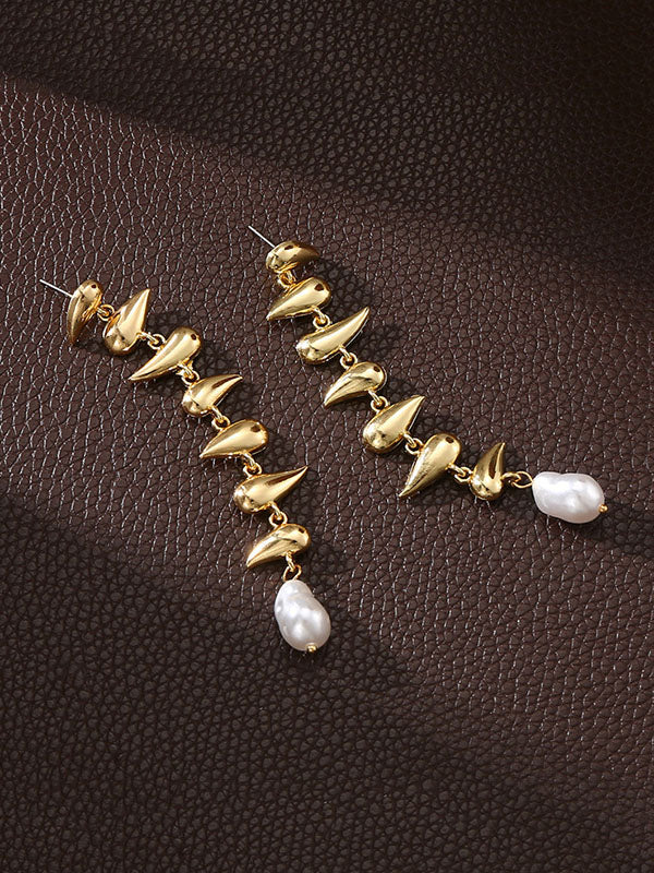 Boucles d'oreilles pendantes géométriques