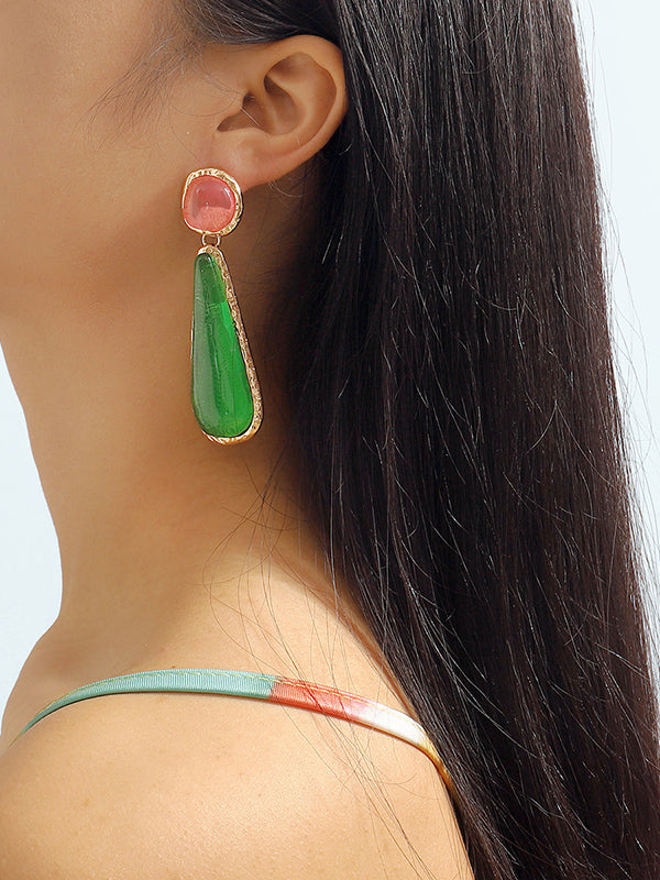 Boucles d'oreilles pendantes géométriques
