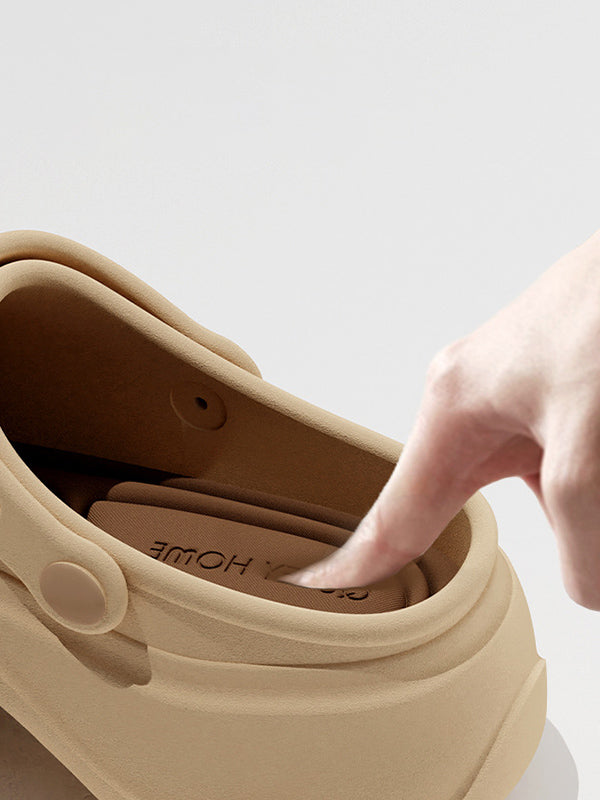 Sandales à plateforme creuses à coupe ronde Crocs