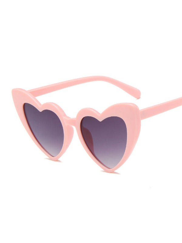 Lunettes de soleil en forme de cœur, anti-UV