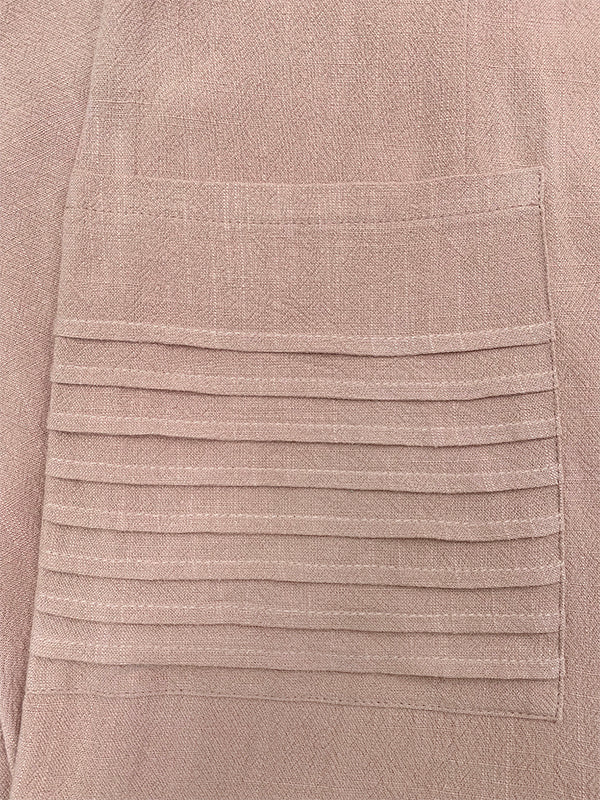 Combinaison taille haute, à manches longues, à poches, à col haut, couleur unie