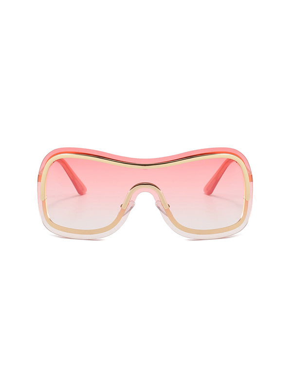 Lunettes de soleil géométriques anti-UV