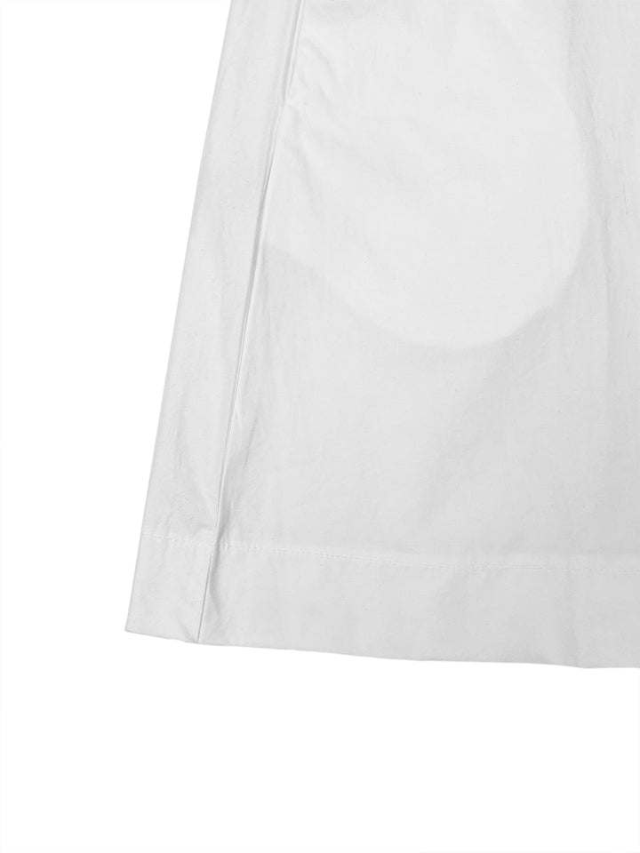 Robe courte ample à manches mi-longues, à poches, à fleurs en 3D, à épaules dénudées, couleur unie
