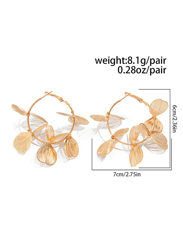 Boucles d'oreilles pendantes géométriques