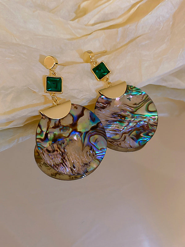 Accessoires de boucles d'oreilles acryliques géométriques urbaines
