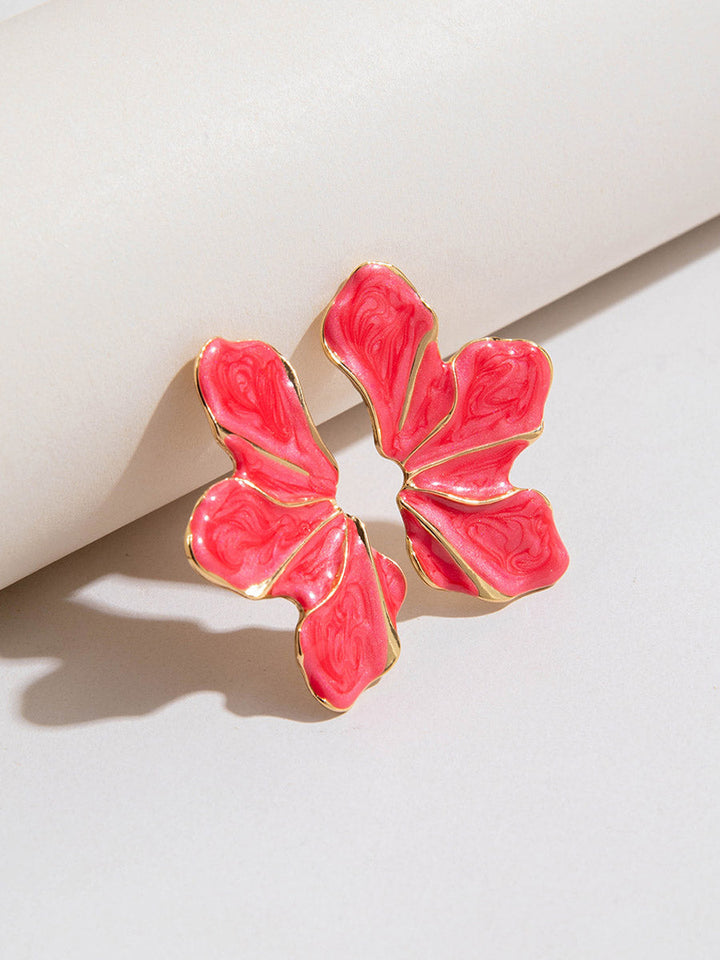 Boucles d'oreilles en forme de fleur