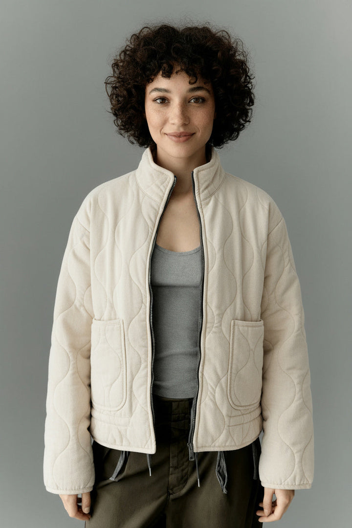 Kyrie | Veste Matelassée Femme Avec Col Haut