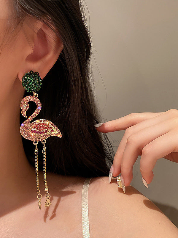 Boucles d'oreilles tendance, en forme d'animal