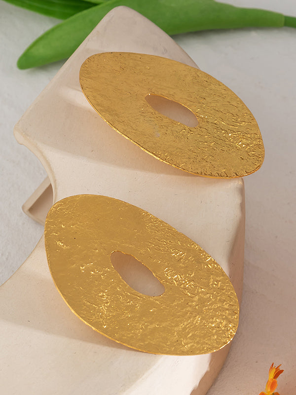 Boucles d'oreilles pendantes géométriques couleur unie