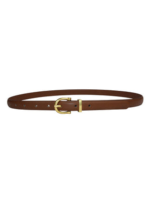 Ceinture à boucle, à empiècements, couleur contrastée