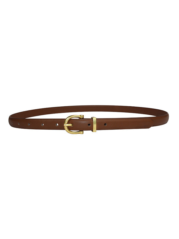 Ceinture à boucle, à empiècements, couleur contrastée
