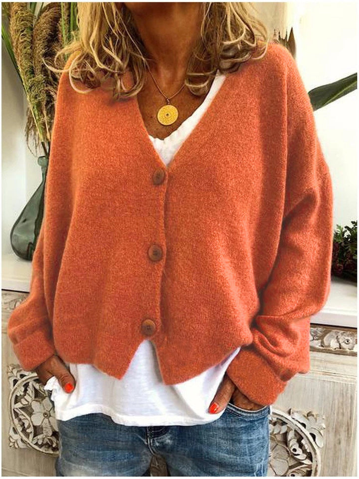 Chaleureuse veste en tricot pour femmes | Col en V