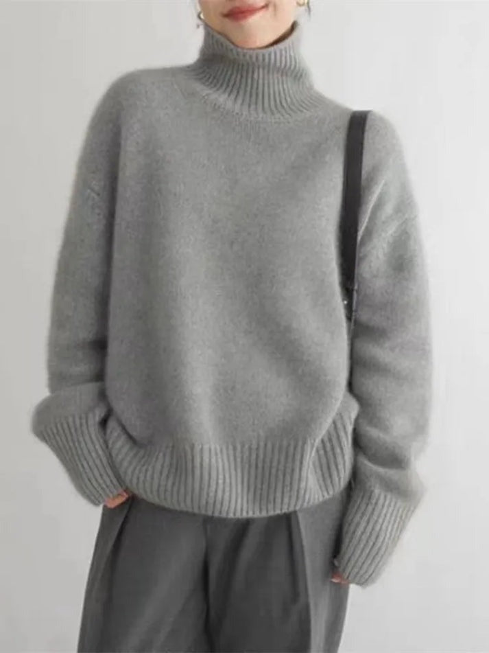 Nicole | Pull en maille élégant pour femmes avec col roulé