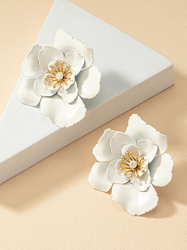 Boucles d'oreilles en forme de fleur